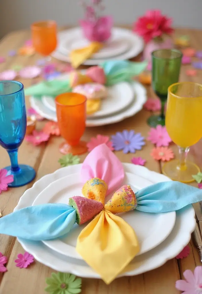 29 Napkin Holder DIY Ideas for Every Occasion 28 29 Napkin Holder DIY Ideas for Every Occasion - 28. Colorful Paper Napkin Holders