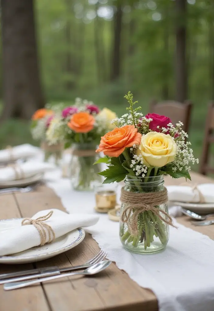 29 Napkin Holder DIY Ideas for Every Occasion 3 29 Napkin Holder DIY Ideas for Every Occasion - 3. Twine-Wrapped Glass Jar Holders