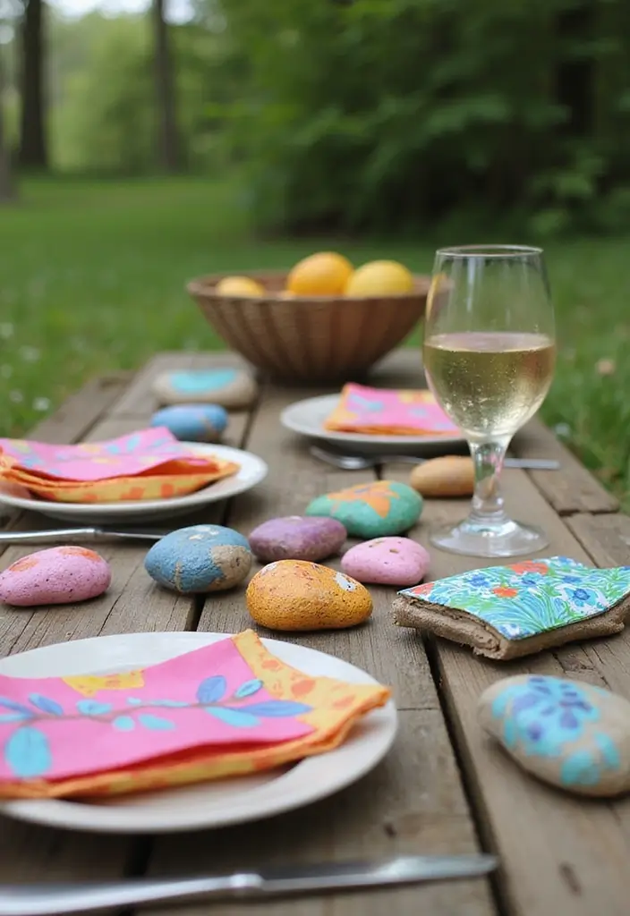 29 Napkin Holder DIY Ideas for Every Occasion 5 29 Napkin Holder DIY Ideas for Every Occasion - 5. Painted Rock Holders