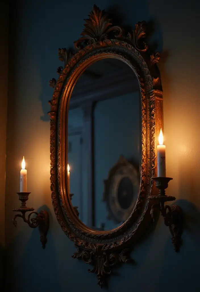 29 Unique DIY Gothic Decor Projects That Set the Mood - 13. Ornate Mirror Frames