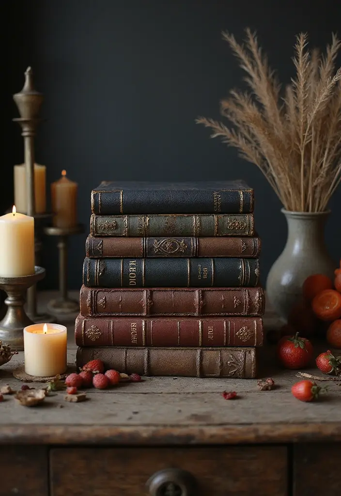 29 Unique DIY Gothic Decor Projects That Set the Mood - 16. Enchanted Book Decor