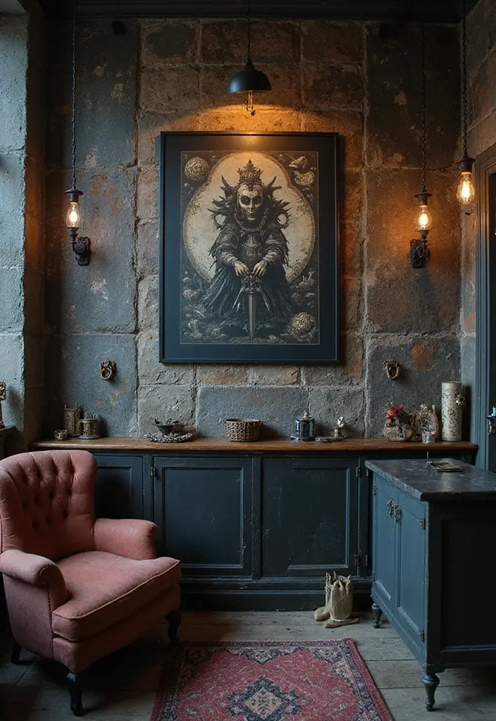 29 Unique DIY Gothic Decor Projects That Set the Mood - 18. Dark-Themed Art Pieces