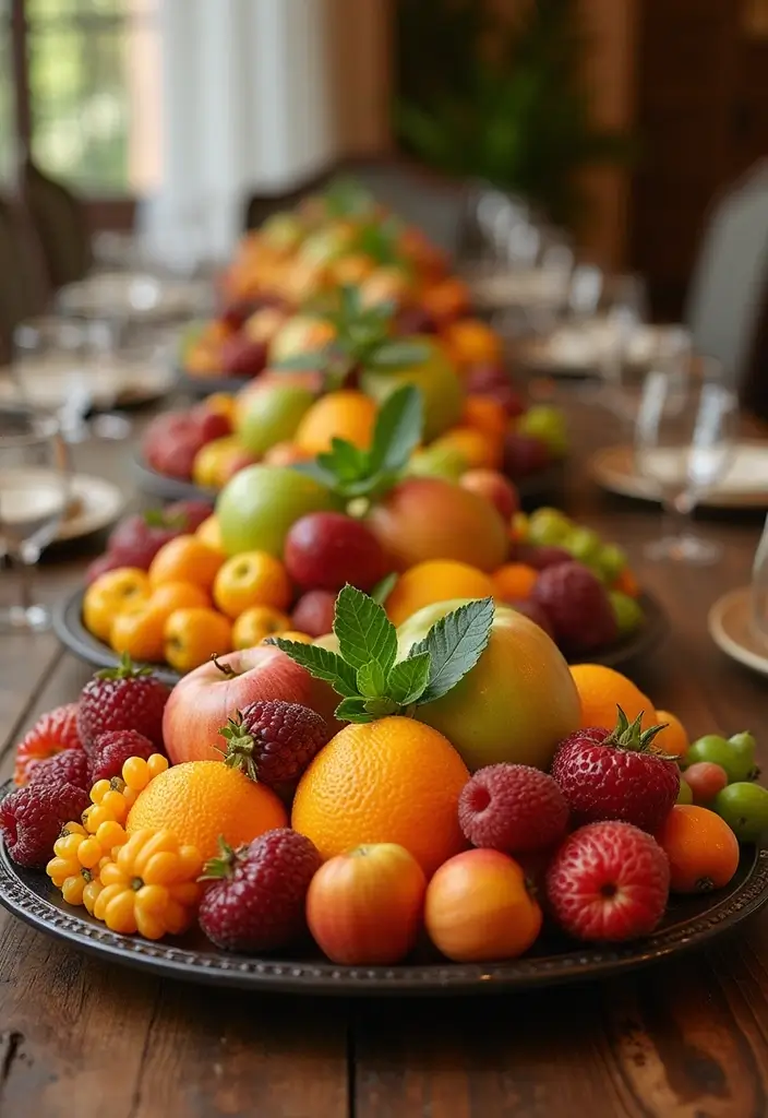 30+ DIY Christmas Table Decorations Guests Will Love - 19. Seasonal Fruit Centerpieces