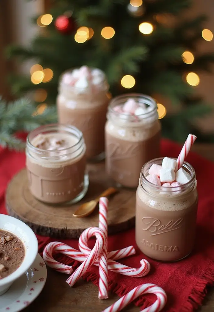30+ DIY Christmas Table Decorations Guests Will Love - 30. Instant Hot Cocoa Bar