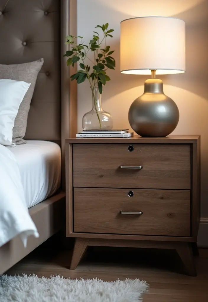 30+ DIY Nightstand Projects You’ll Want in Your Bedroom 7 30+ DIY Nightstand Projects You’ll Want in Your Bedroom - 7. Nightstand with Built-In USB Ports