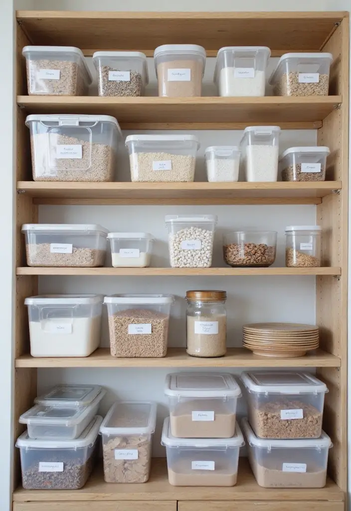 30+ DIY Organization Ideas to Simplify Your Home - 10. Clear Storage Containers