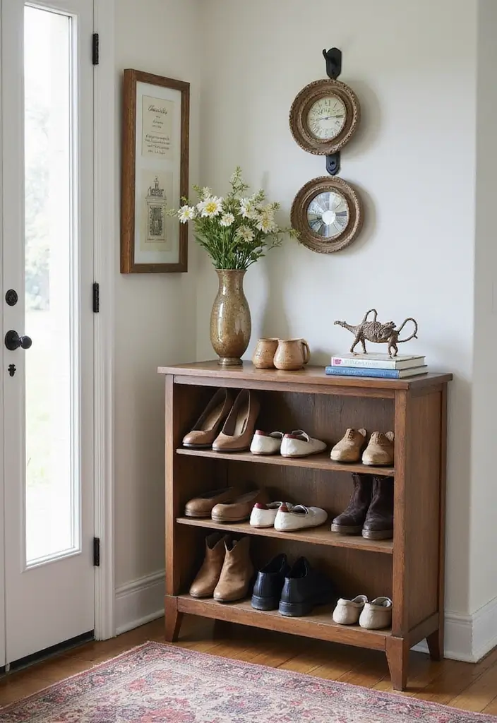 30+ DIY Organization Ideas to Simplify Your Home - 11. Shoe Racks for Entryways