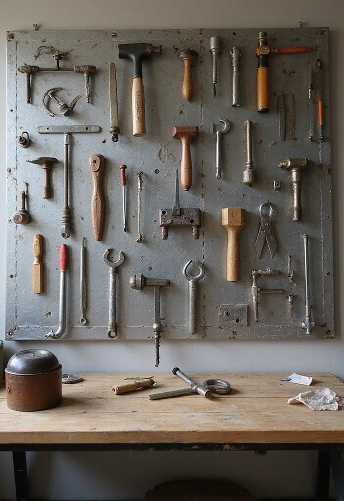30+ DIY Organization Ideas to Simplify Your Home - 16. Magnetic Strips for Metal Tools