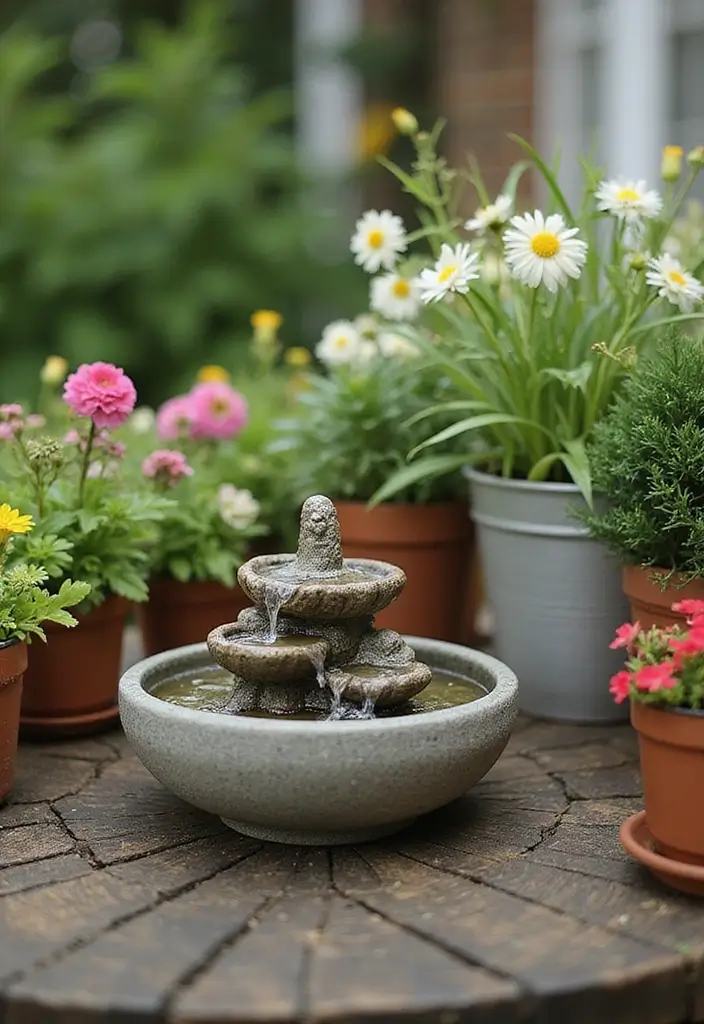 30+ Fountain DIY Projects That Add Zen to Your Garden - 1. Mini Tabletop Fountain