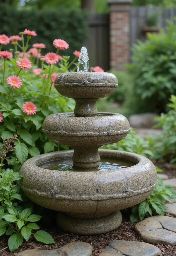 30+ Fountain DIY Projects That Add Zen to Your Garden - 13. Natural Stone Basin Fountain
