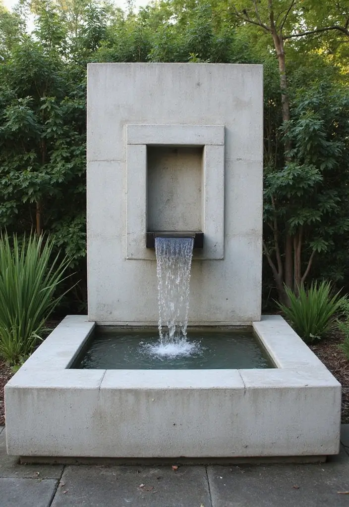 30+ Fountain DIY Projects That Add Zen to Your Garden - 19. Poured Concrete Fountain