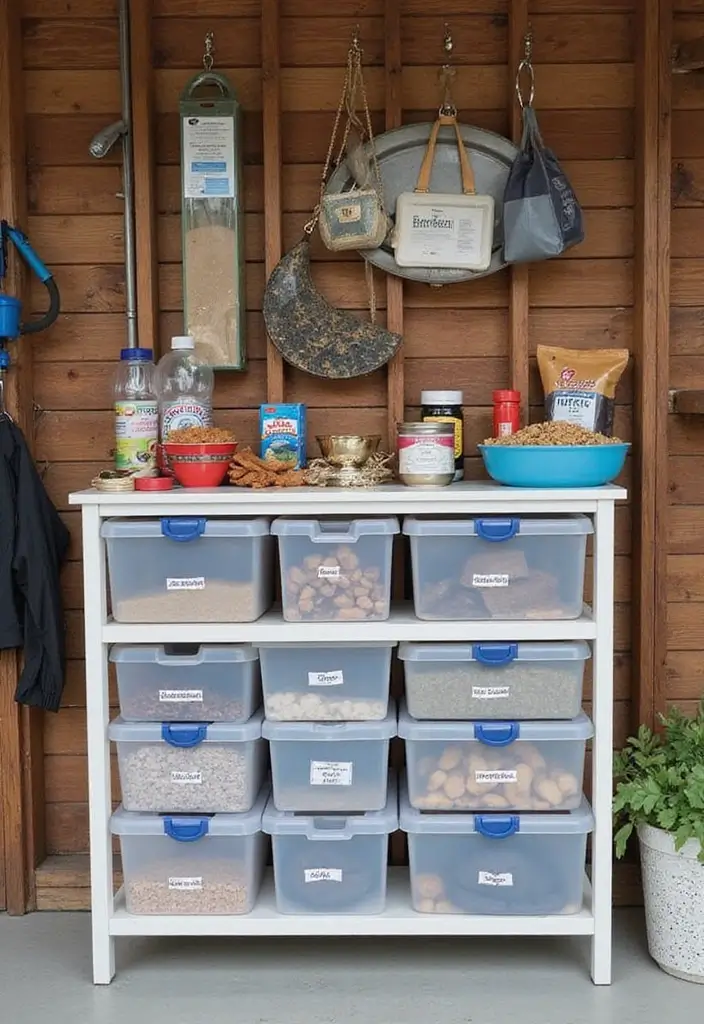 30+ Garage Organization Ideas DIY for a Clutter-Free Life - 27. Pet Supply Organizer