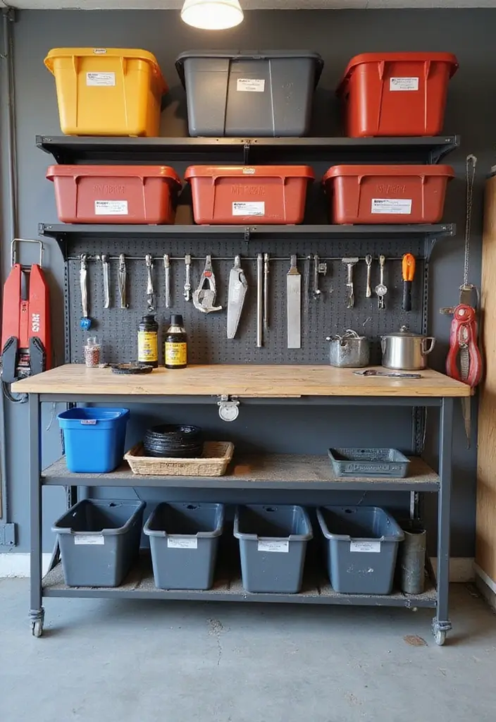 30+ Garage Organization Ideas DIY for a Clutter-Free Life - 28. Home Maintenance Station
