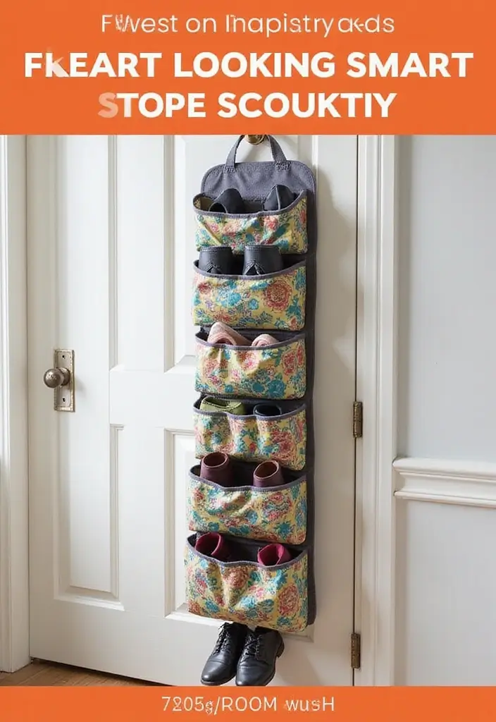 30+ Smart Shoe Shelf DIY Projects That Save Space 21 30+ Smart Shoe Shelf DIY Projects That Save Space - 21. Fabric Shoe Organizer Storage