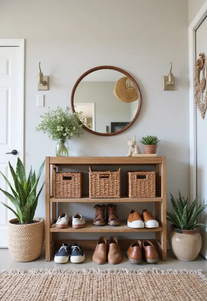30+ Smart Shoe Shelf DIY Projects That Save Space 22 30+ Smart Shoe Shelf DIY Projects That Save Space - 22. DIY Shoe Rack with Baskets