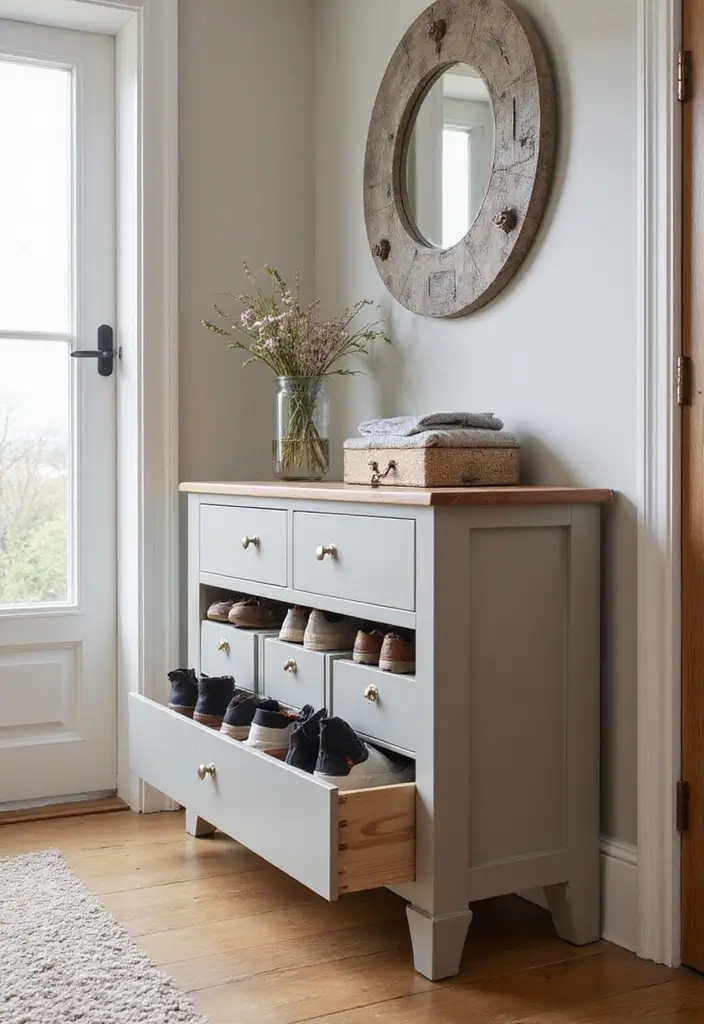 30+ Smart Shoe Shelf DIY Projects That Save Space 24 30+ Smart Shoe Shelf DIY Projects That Save Space - 24. Shoe Box Drawer System