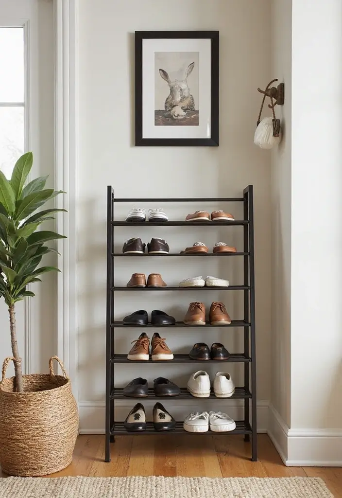 30+ Smart Shoe Shelf DIY Projects That Save Space 26 30+ Smart Shoe Shelf DIY Projects That Save Space - 26. Foldable Shoe Rack