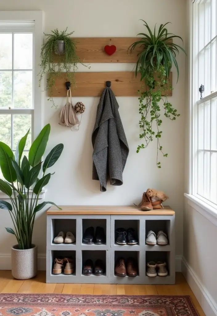 30+ Smart Shoe Shelf DIY Projects That Save Space 7 30+ Smart Shoe Shelf DIY Projects That Save Space - 7. Cinder Block Shoe Rack