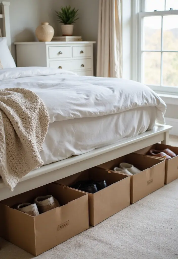 30+ Smart Shoe Shelf DIY Projects That Save Space 9 30+ Smart Shoe Shelf DIY Projects That Save Space - 9. Under-Bed Shoe Storage