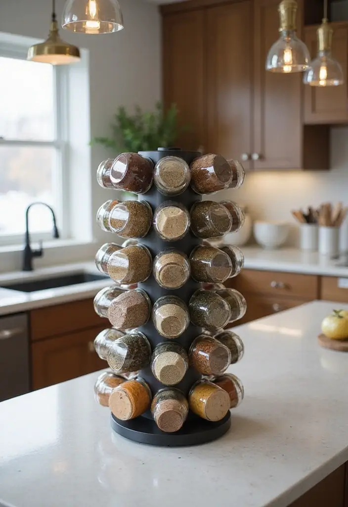 30+ Spice Rack Ideas DIY for Organized Kitchens 10 30+ Spice Rack Ideas DIY for Organized Kitchens - 10. Spice Carousel