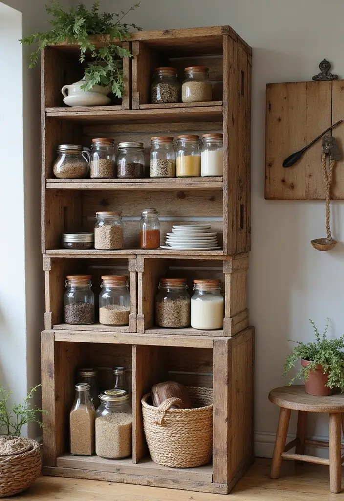 30+ Spice Rack Ideas DIY for Organized Kitchens 17 30+ Spice Rack Ideas DIY for Organized Kitchens - 17. Upcycled Wooden Crates