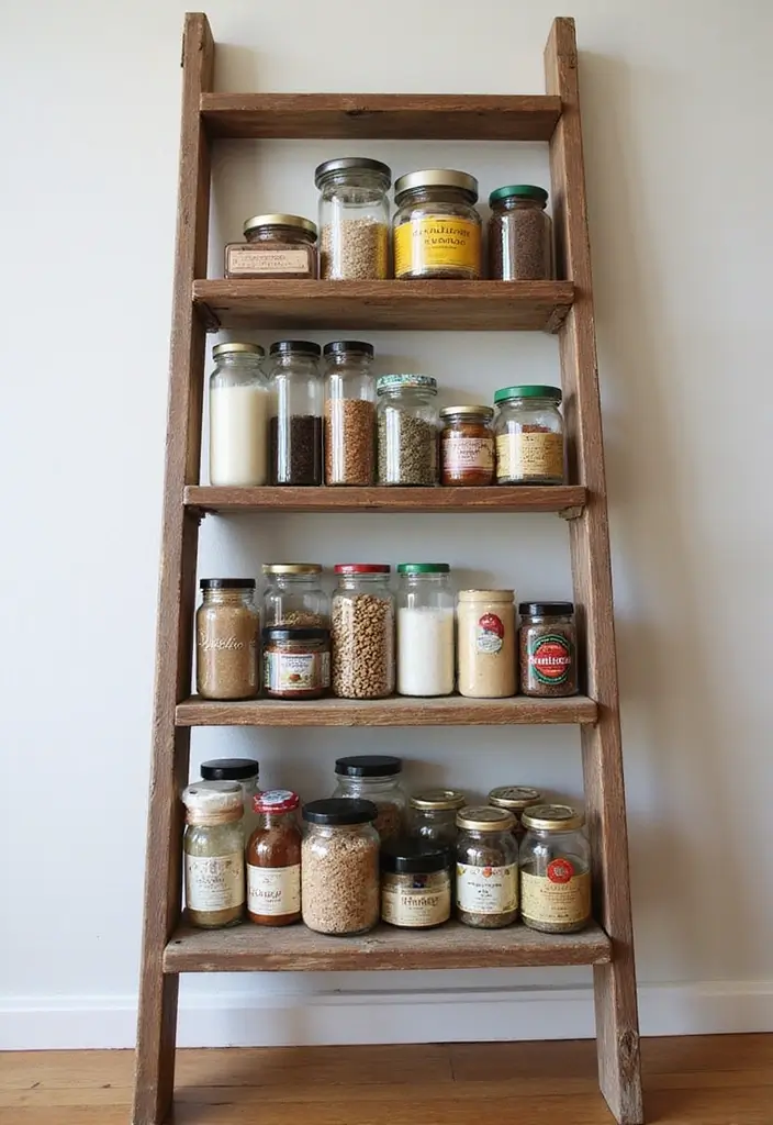 30+ Spice Rack Ideas DIY for Organized Kitchens 19 30+ Spice Rack Ideas DIY for Organized Kitchens - 19. Kitchen Ladder Spice Rack