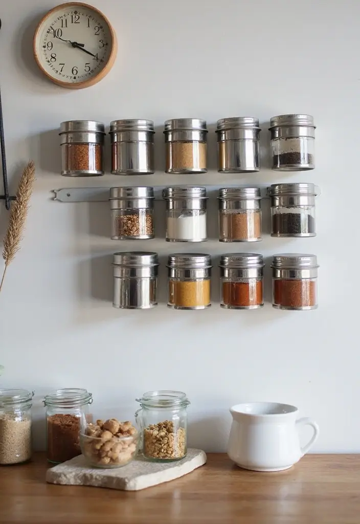 30+ Spice Rack Ideas DIY for Organized Kitchens 27 30+ Spice Rack Ideas DIY for Organized Kitchens - 27. Spice Tins on a Magnetic Strip