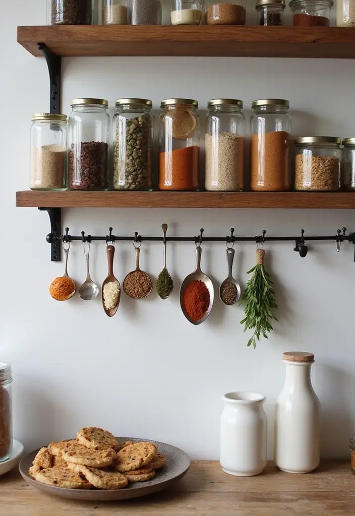 30+ Spice Rack Ideas DIY for Organized Kitchens 30 30+ Spice Rack Ideas DIY for Organized Kitchens - 30. Spice Rack with Hooks