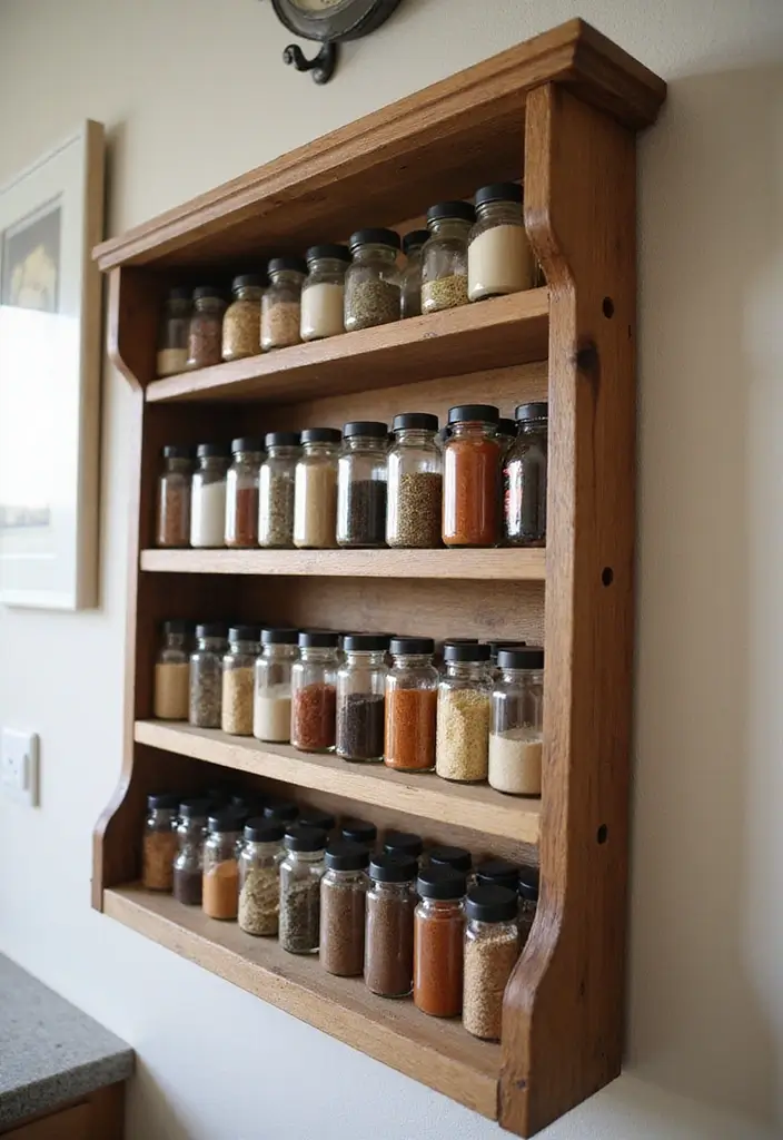 30+ Spice Rack Ideas DIY for Organized Kitchens 7 30+ Spice Rack Ideas DIY for Organized Kitchens - 7. Wall-Mounted Spice Racks