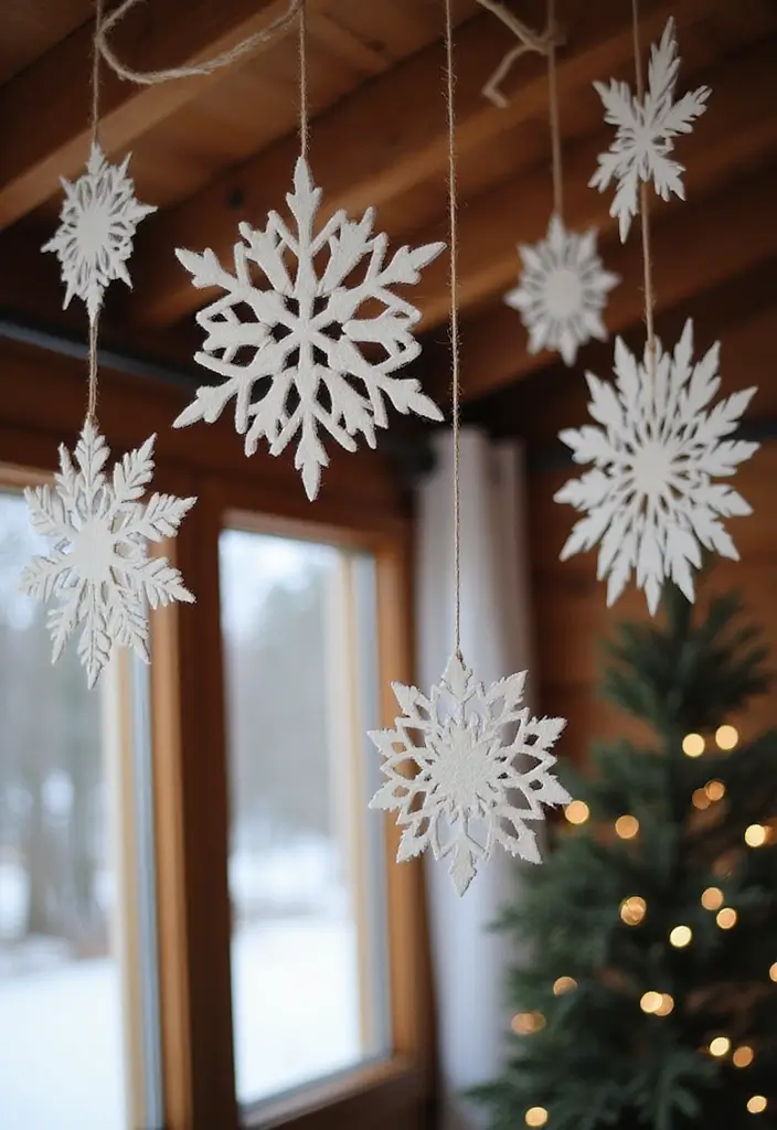 30+ Winter DIY Decor Projects That Feel Magical 11 30+ Winter DIY Decor Projects That Feel Magical - 11. Felt Snowflakes