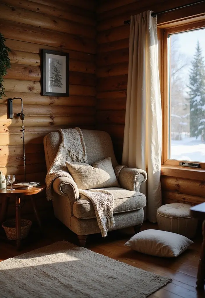30+ Winter DIY Decor Projects That Feel Magical 29 30+ Winter DIY Decor Projects That Feel Magical - 29. Cozy Reading Nook