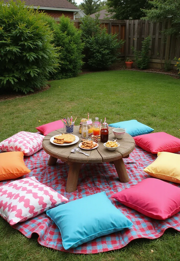 10 Toca Boca Backyard Ideas for Cute Fun Creative Builds - 10. Themed Picnic Area