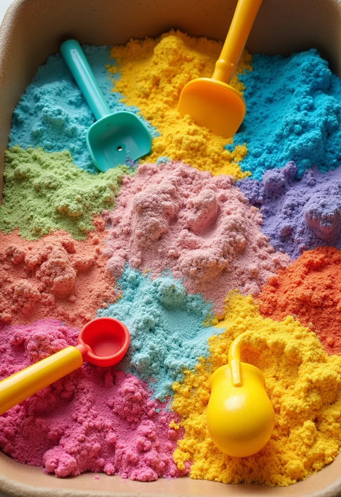 10 Toca Boca Backyard Ideas for Cute Fun Creative Builds - 3. Rainbow Sand Pit