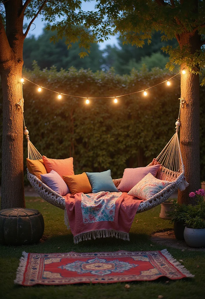 10 Toca Boca Backyard Ideas for Cute Fun Creative Builds - 7. Cozy Hammock Oasis