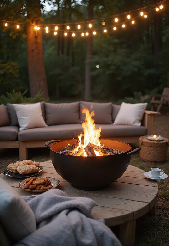 12 Backyard Fire Pits Ideas for Warm Cozy Night Gatherings - 5. Portable Fire Pit