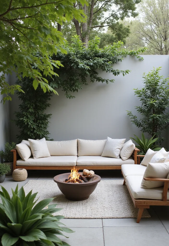 12 Basic Backyard Ideas for Simple Clean Functional Living - 1. Cozy Outdoor Sitting Area