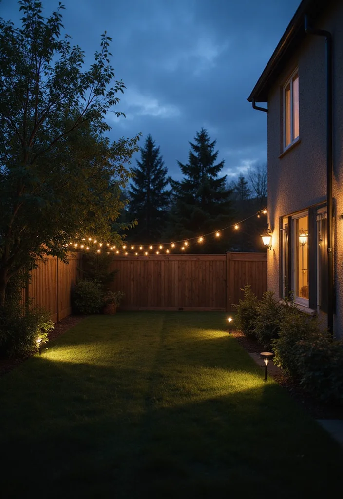 12 Basic Backyard Ideas for Simple Clean Functional Living - 11. Simple Lighting Solutions