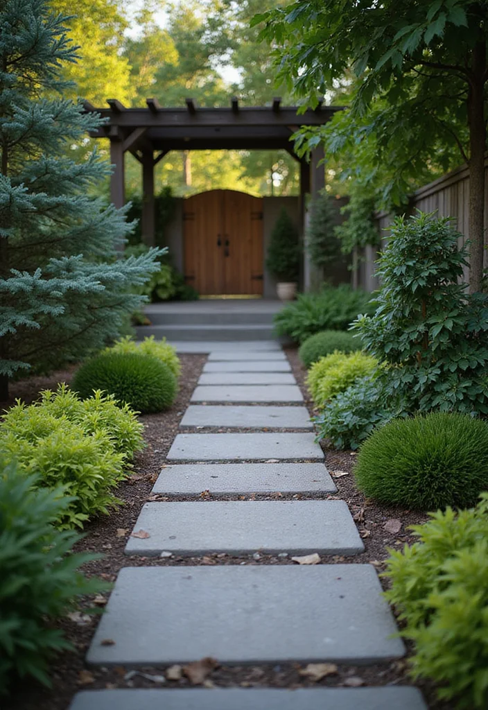 12 Basic Backyard Ideas for Simple Clean Functional Living - 2. Simple Garden Pathway