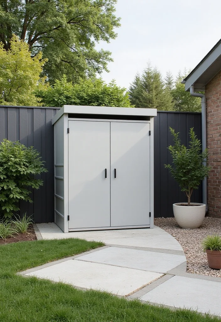 12 Basic Backyard Ideas for Simple Clean Functional Living - 9. Outdoor Storage Solutions