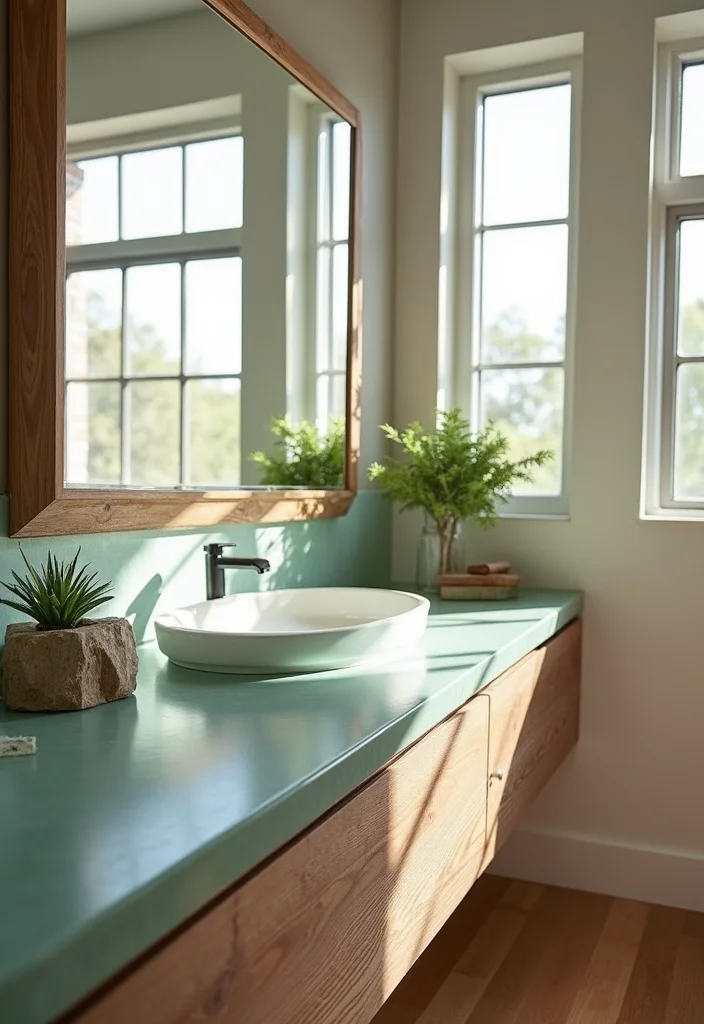 12 Bathroom Counter Ideas for Clean Organized Stylish Surfaces - 4. Eco-Friendly Countertop Materials