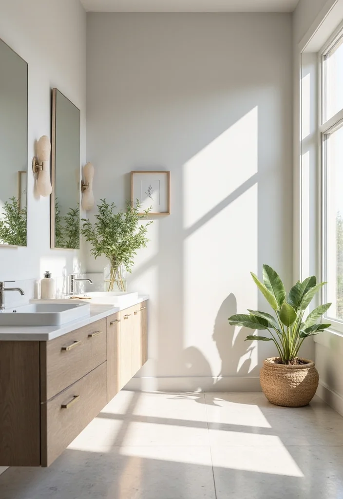 12 Bathroom Counter Ideas for Clean Organized Stylish Surfaces - 9. Natural Light Maximization