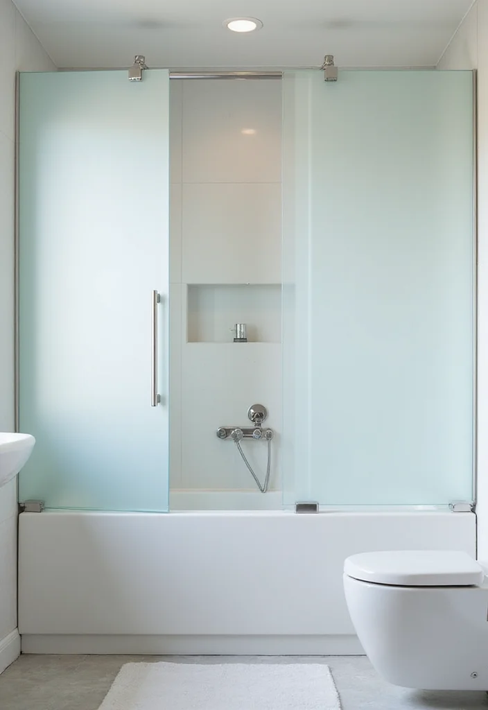 12 Bathroom Divider Ideas for Privacy Flow and Smart Layouts - 1. Sleek Glass Panels