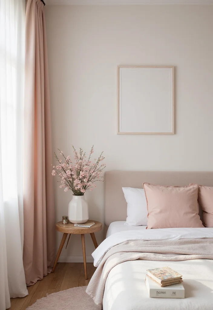 12 Bedroom Workspace Ideas for Productive Calm Functional Living - 6. Soft Color Palette