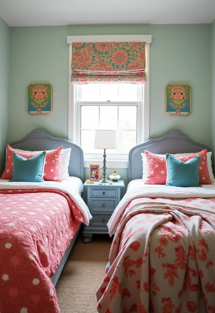 12 Brother and Sister Shared Bedroom Ideas for Balanced Comfort - 7. Fun Bedding Choices