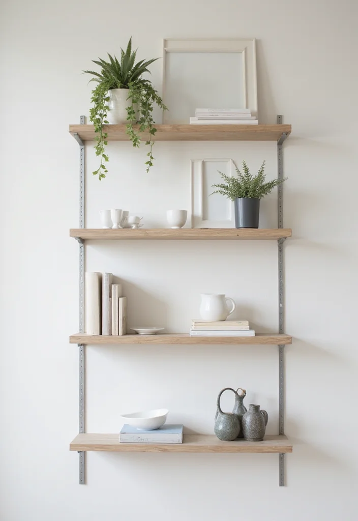 12 Built In Shelves Decor Ideas Living Room for Clean Stylish Storage - 6. Open Airy Shelving