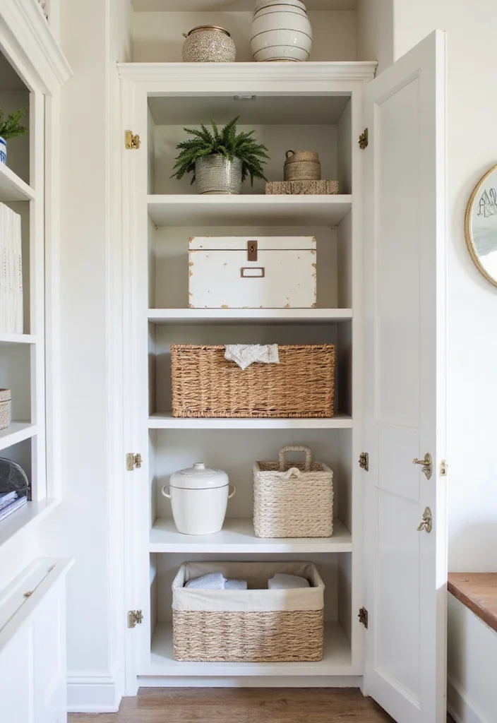 12 Built In Shelves Decor Ideas Living Room for Clean Stylish Storage - 7. Stylish Storage Solutions