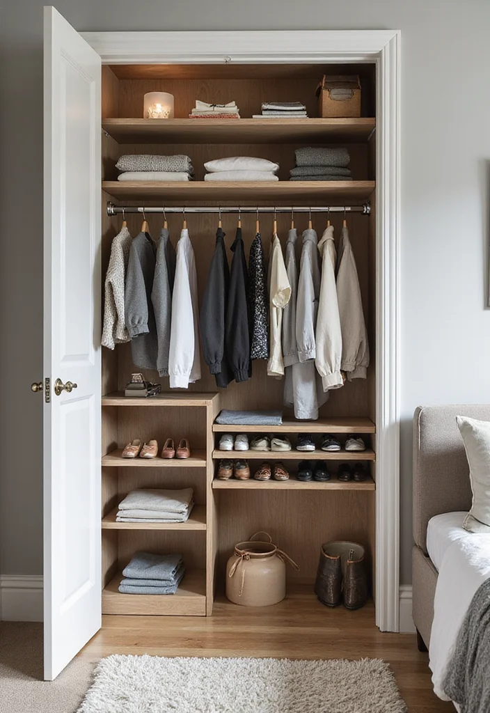 12 Cupboard Ideas Bedroom for Practical Neat Storage - 10. Closet Organizers: Total Transformation