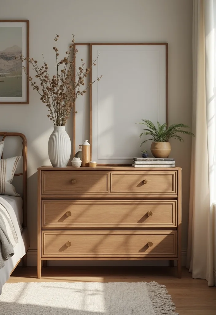 12 Cupboard Ideas Bedroom for Practical Neat Storage - 2. Multi-Function Dressers: Style Meets Utility