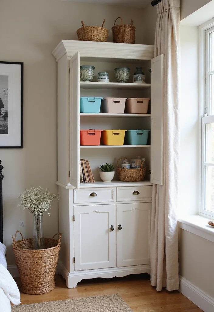 12 Cupboard Ideas Bedroom for Practical Neat Storage - 3. Corner Cupboards: Making Use of Every Angle
