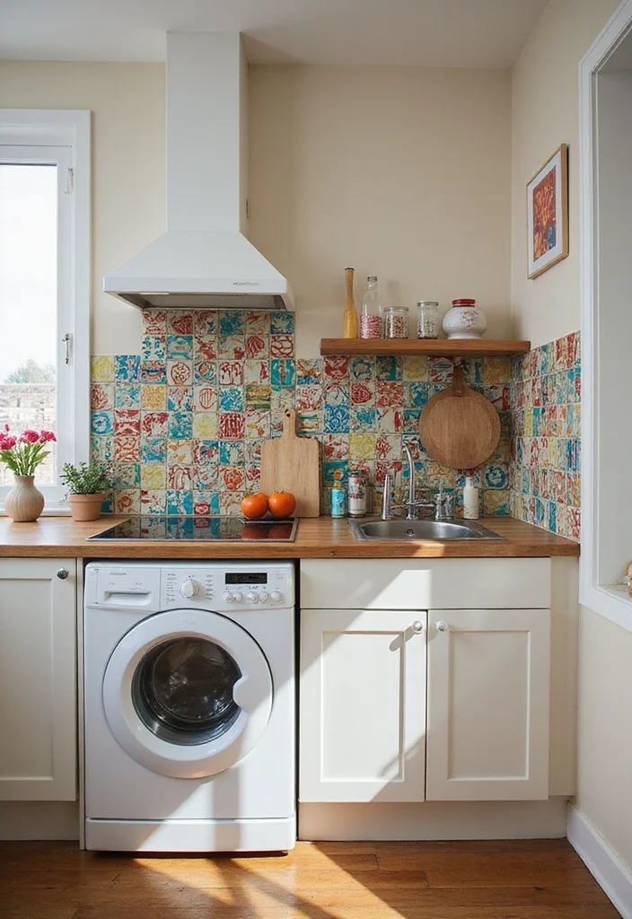 12 Cute Small Kitchen Ideas for Charming Functional Spaces - 5. Funky Backsplashes